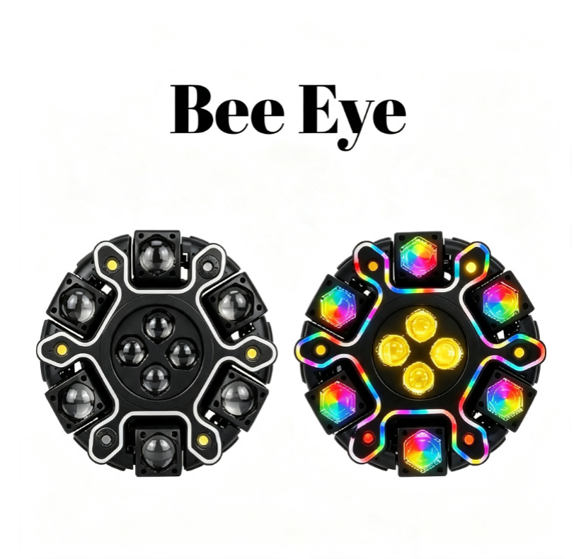 3D RGB Rotating Beam Light | Music Sync Party Lamp